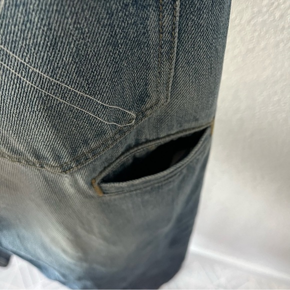 ORIGINAL FAKE sz 1 US sz 31-32 Blue Denim Jeans 2009 Japan KAWS - Picture 2 of 16